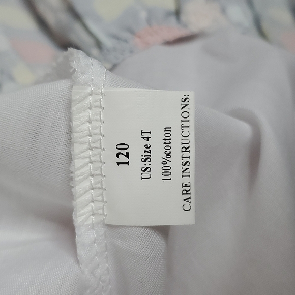 Little Miss Marmalade Apple Print Tiered Dress Size 4 NEW WITH TAGS - Picture 7 of 9